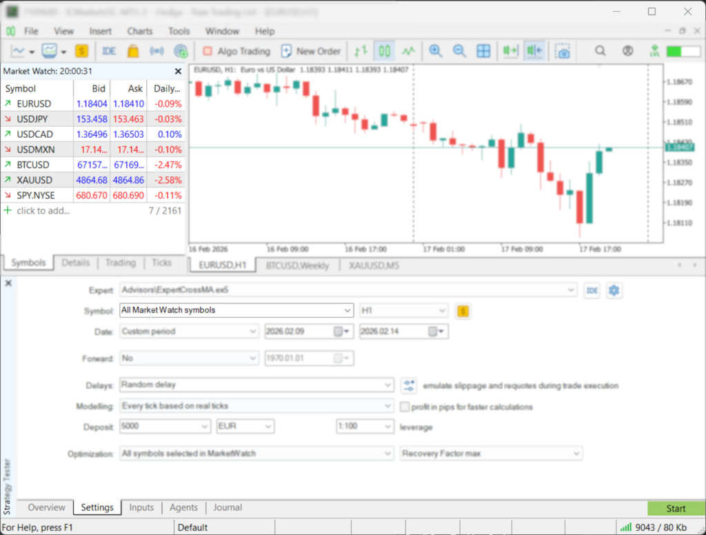 Market Watch + History Preloading