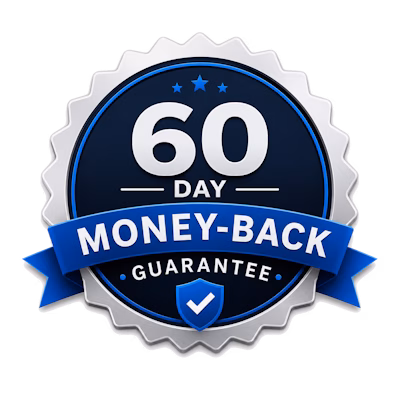 60 day money back guarantee