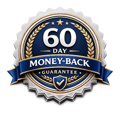 60 day money back guarantee