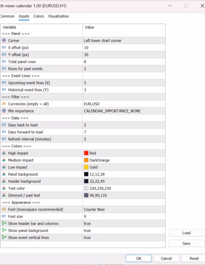 fxtt-news-calendar-mt5-settings